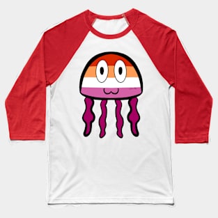 Lesbian Pride Jellyfish Baseball T-Shirt